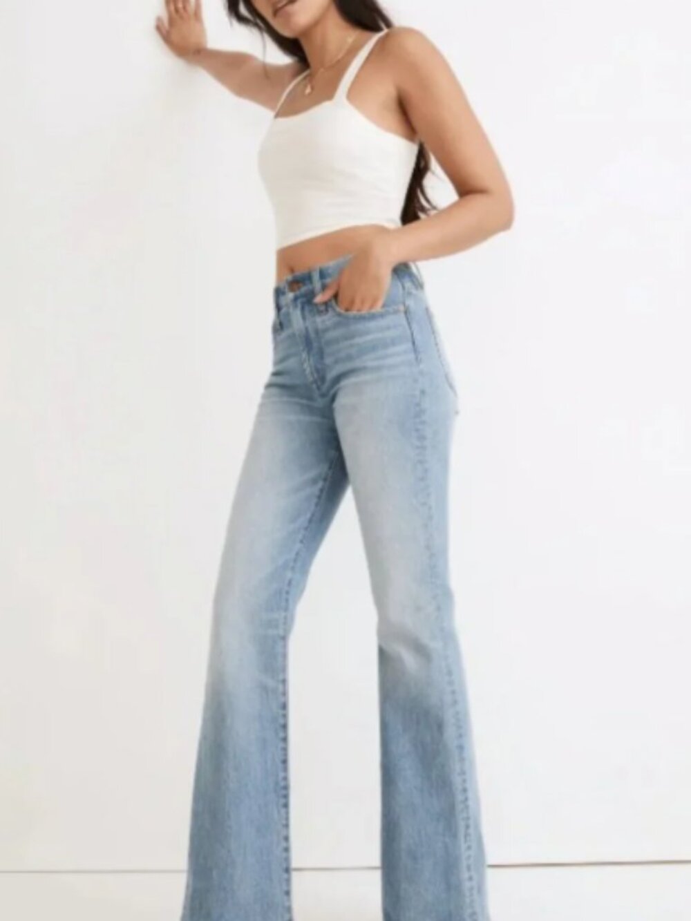 Madewell Perfect Vintage Flare Jeans Delavan Wash Size 30 High Rise Denim